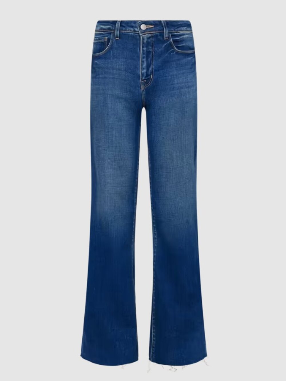 L'agence Scottie Wide Leg High Rise Jeans in Hasting Blue Size 28 - Picture 9 of 9